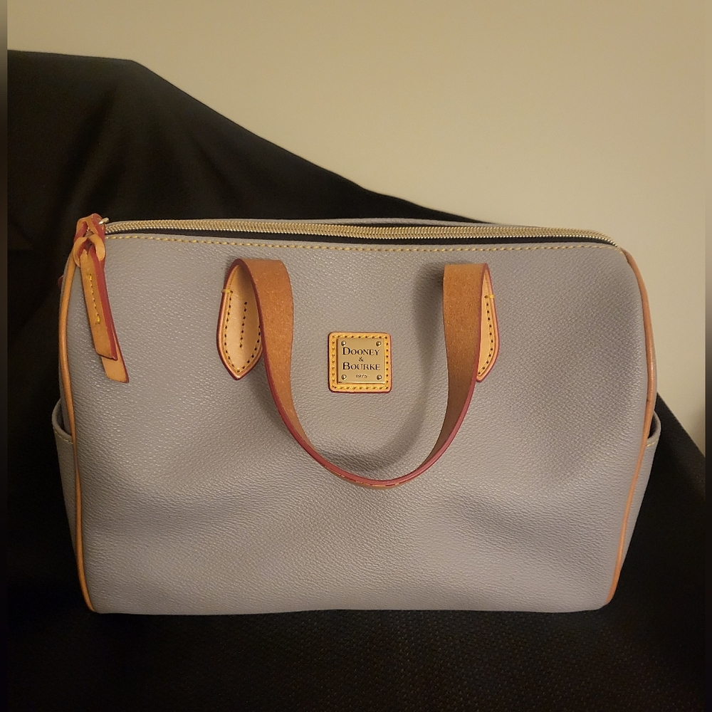 Dooney & Bourke Gray Tan Satchel